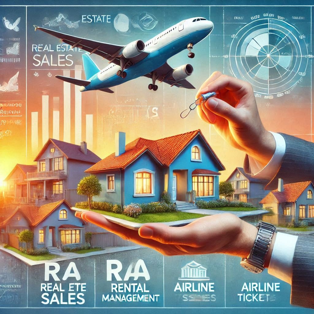 Vente Immobilière & Gestion Locative & Vente De Billets D'avion